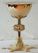 Solid Sterling silver Gothic Chalice